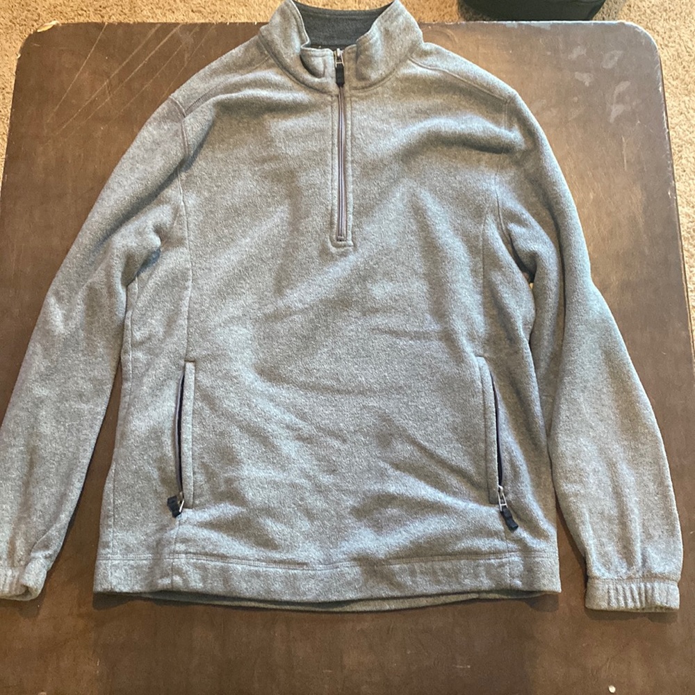 Gray Saddlebred Half Zip Sweater